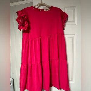 Hot pink Haptics dress.